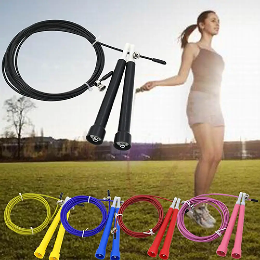Jump Rope Speed Wire Skipping Adjustable Jump Rope Fitness Exercise Cardio Crossfits Sport Fitness Skipping