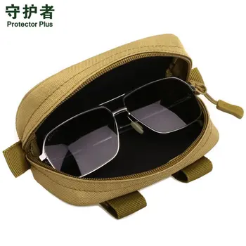 

PROTECTOR PLUS Tactical Glasses Bag Waterproof Multi-functional Camouflage Glasses Case Outdoor Molle Small Clutch Men bag