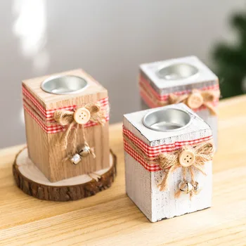 

DIY Art Tealight Holder Glass Delicate Craft Wedding Romantic Decoration Handmade Art Wooden Stick Home Candle Holder DF50CH