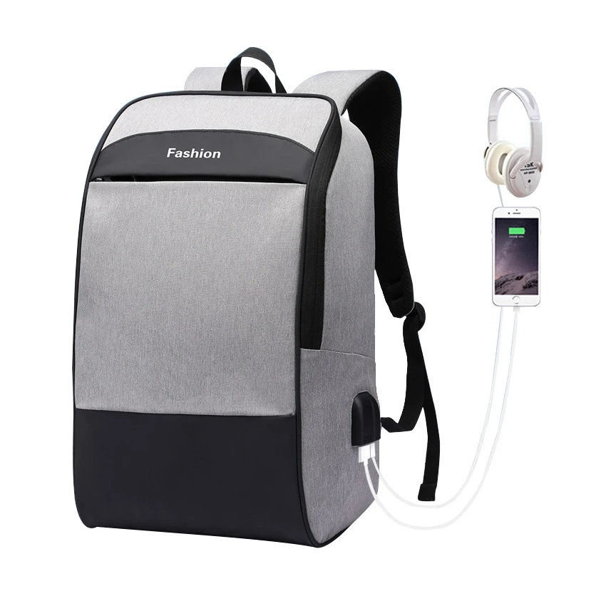 

Laptop Backpack Men 15.6 Inch Mochila Black Bag For Man Male USB Charger Bagpack Travel Waterproof Large Back Pack Smart Bags