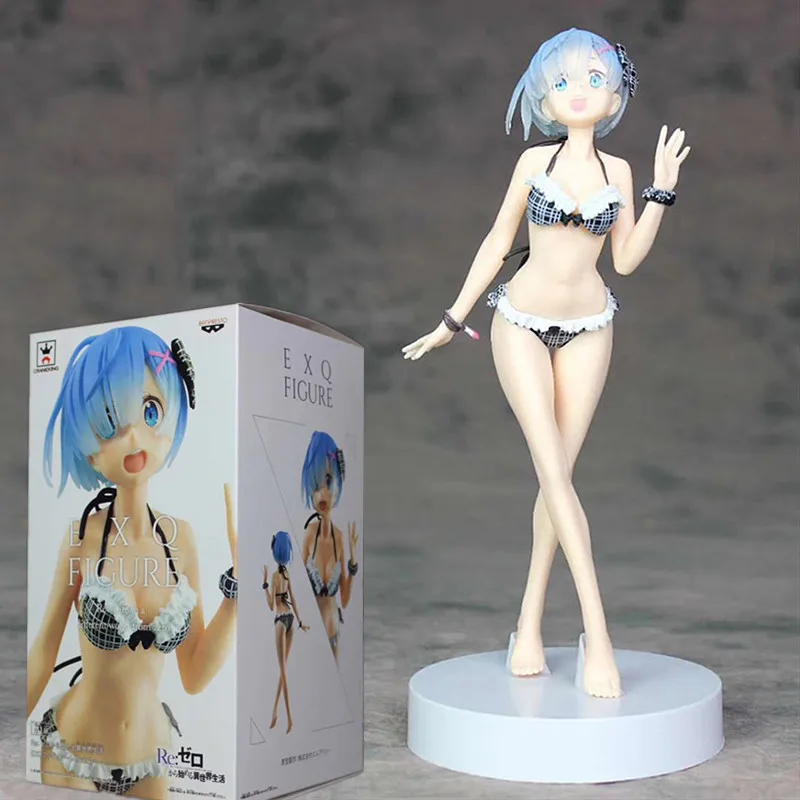 

Zero Life in a Different World from Zero Anime Rem Bikini EXQ Swimsuit ver. Boxed 22cm PVC Action Figure Collection model toy