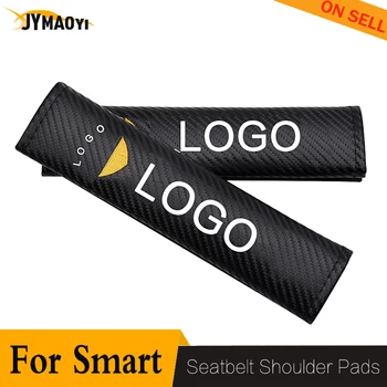 

For car logo seatbelt cover protector for seat belt shoulder pads cushion protector safety belt cover auto Accessories for smart