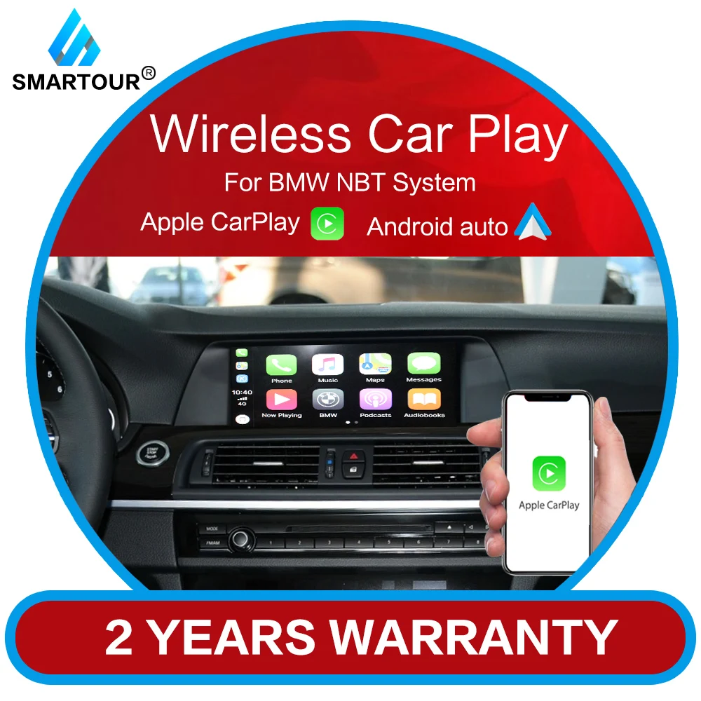 Smartour 2020 новый автомобильный аудио интерфейс беспроводной Apple CarPlay для BMW NBT серии