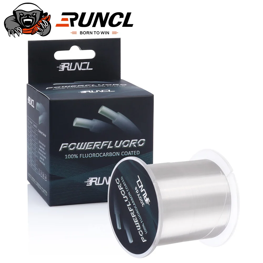 RUNCL274MFluorocarbonCoatedClearFishingLeaderLineVirtually
