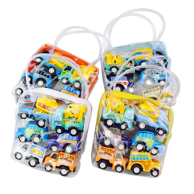 Pull Back Car Set Vehicle Set 6pcs Stocking Stuffers Child Party Favors  Creative And Portable Pull Back Race Car Toys Bulk For - AliExpress