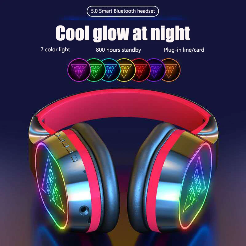 Cool audiophile heavy bass Bluetooth TB6 headset automatically 9D connects smooth sound quality flash flagship sport headset