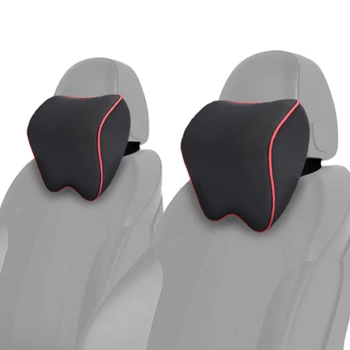 

Car Neck Pillow Massage Lumbar Support Auto Back Pillows Neck Support Cushion Headrest for Car Seat Office Chair