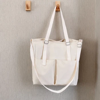 

Fashion Solid Color Shoulder Bags for Women Popular Simple Nylon Crossbody Bag Travel Large Capacity Messenger Tote Handbags New