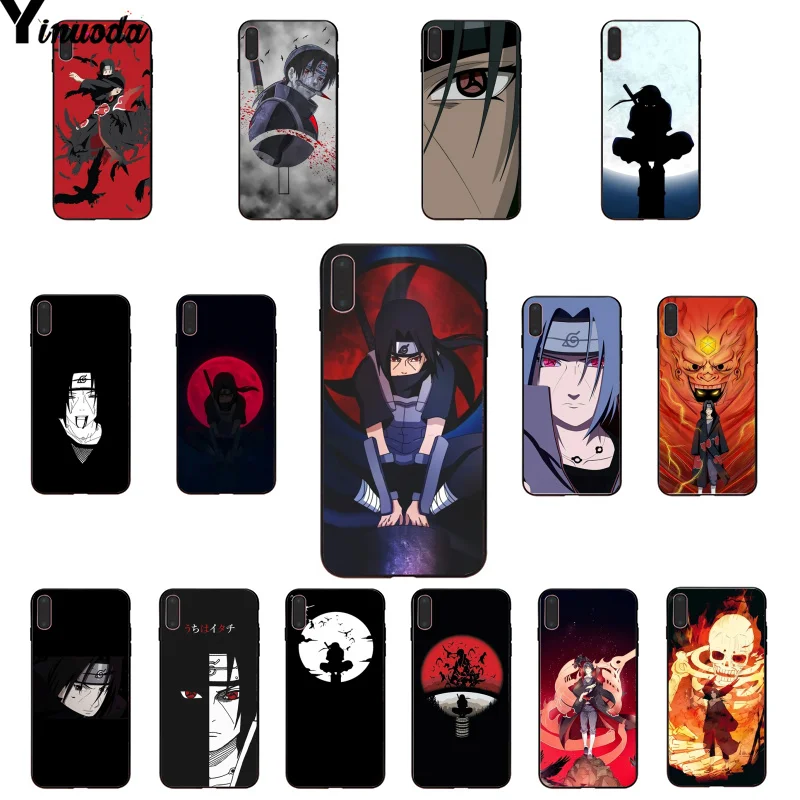 Yinuoda Naruto Itachi Uchiha японское новое поступление черный чехол для сотового телефона