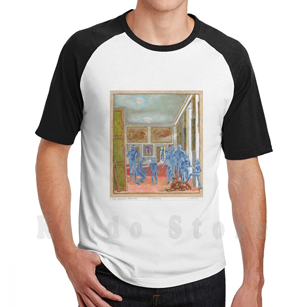 Las Meninas Analogas T Shirt Stampa Per Uomo Cotone New Cool Tee Las Meninas Velazrunning
