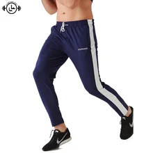 Лоскутные Спортивные штаны для бега мужские хлопковые спортивные фитнес бодибилдинг спортивная одежда Беговые штаны джоггеры колготки Брендовые брюки