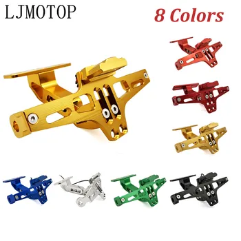 

Universal CNC Aluminum Motorcycle Rear License Plate Mount Holder For Honda Kawasaki Z750 Z800 For YAMAHA MT07 MT09 MT10 R1 3
