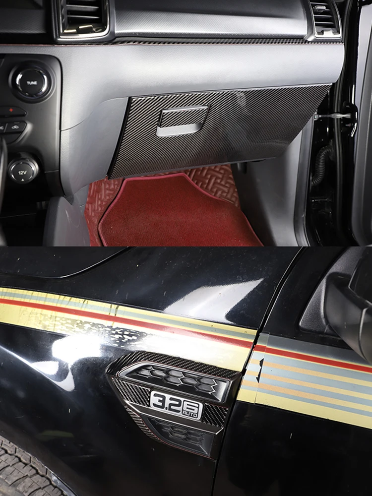 For Ford Ranger Wildtrak 2015-2021 Car Gear Panel Central Control Instrument Decorative Panel Interior Sticker Car Accessories