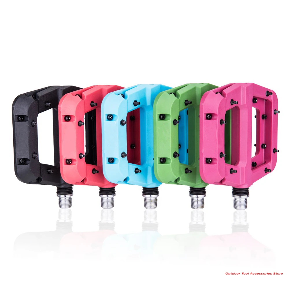 

Nylon Bike Pedal 3 Bearing 9/16'' Mountain Pedals Non-Slip Bicycle Pedals Surface for Road BMX MTB Outdoor