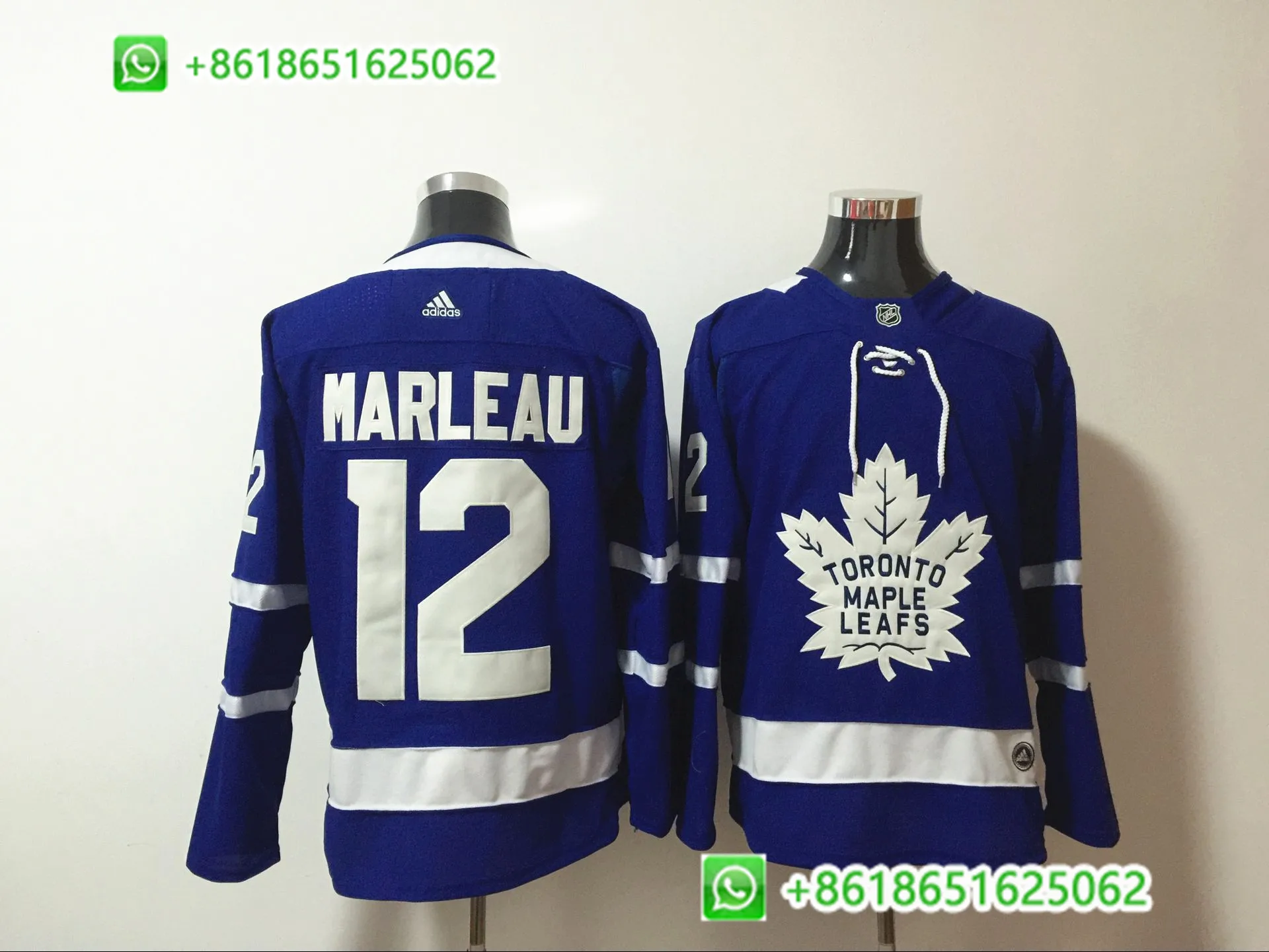 Синий Мужские хоккейные трикотажные изделия Toronto Maple Auston Matthews Mitchell Marner - Цвет: Синий
