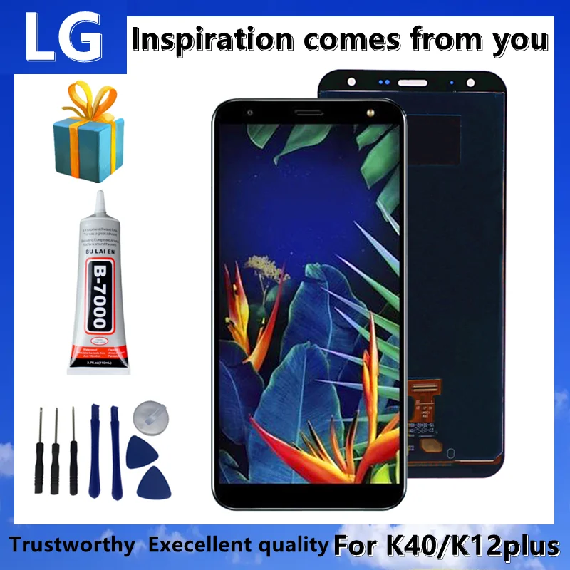 

100% Test For LG K12 PLus Replacement Repair Parts,For LG K40 LCD Display Touch Screen Digitizer Assembly With Frame