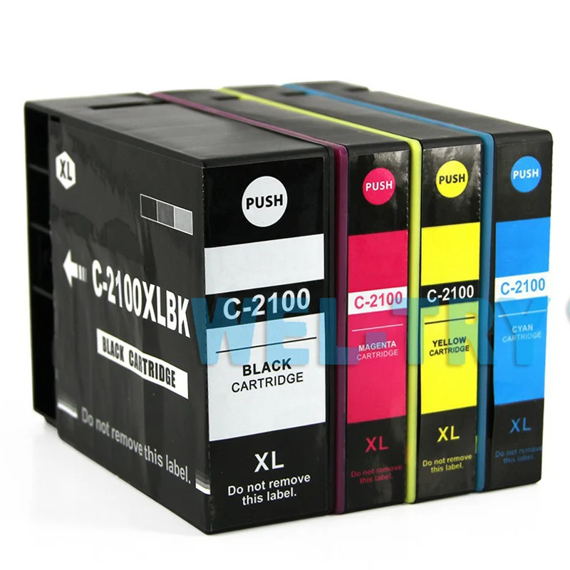 Cartucho de tinta PGI 2100 PGI2100 XL para Canon MAXIFY iB4010 iB4110 MB5110  MB5310 MB5410, tinta de pigmento completo con chips|Cartuchos de tinta| -  AliExpress