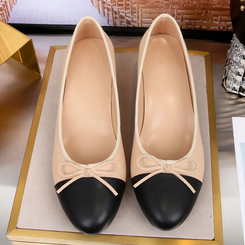 mid heel ballet pumps