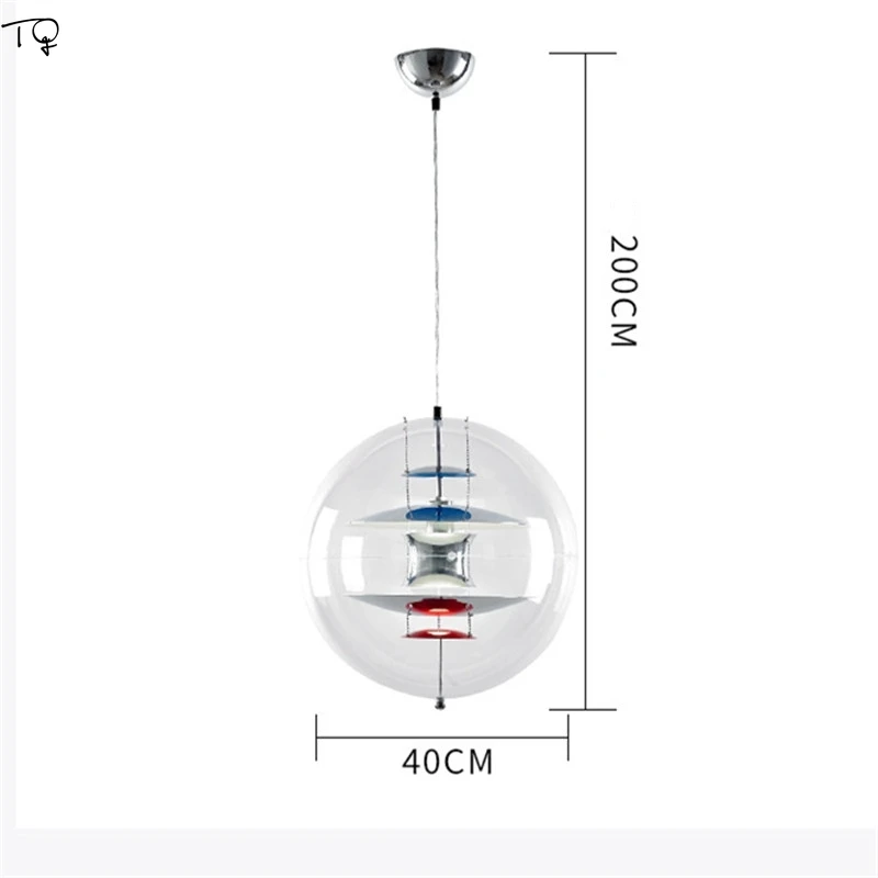 Подвесной светильник в виде шара Loomoo Verpan Panto в датском стиле, Современный дизайнерский светодиодный подвесной светильник для гостиной, спальни, студии