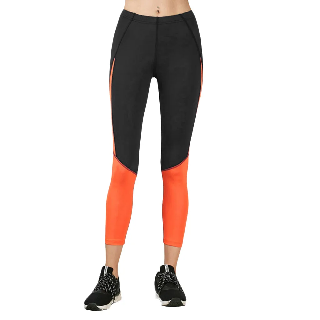

2019 New Hot Leggings Patchwork Skinny Long Pants Women Push Up Workout Sporting Leggings Female Running Sports Pant #BL30