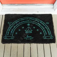 3D LOTR Doors Of Durin Custom Doormat Non Slip Door Floor Mats Decor Porch Doormat 1