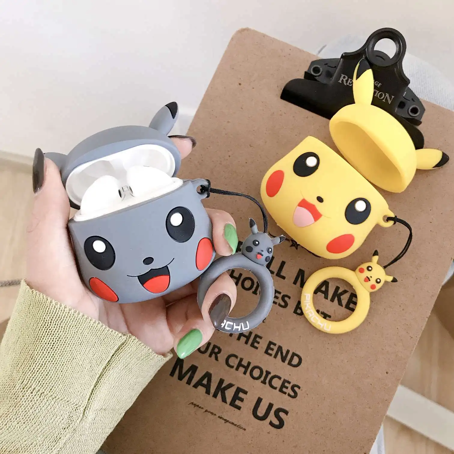

cute cartoon Silicone case For Honor FlyPods Pro Fly Pods cover For Huawei FreeBuds 2 Pro Wireless Earphone Protective case