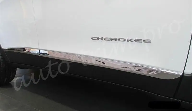 Хром подходит для Jeep Cherokee KL 2014 2017 2018 2019 Аксессуары автомобильной двери боковой