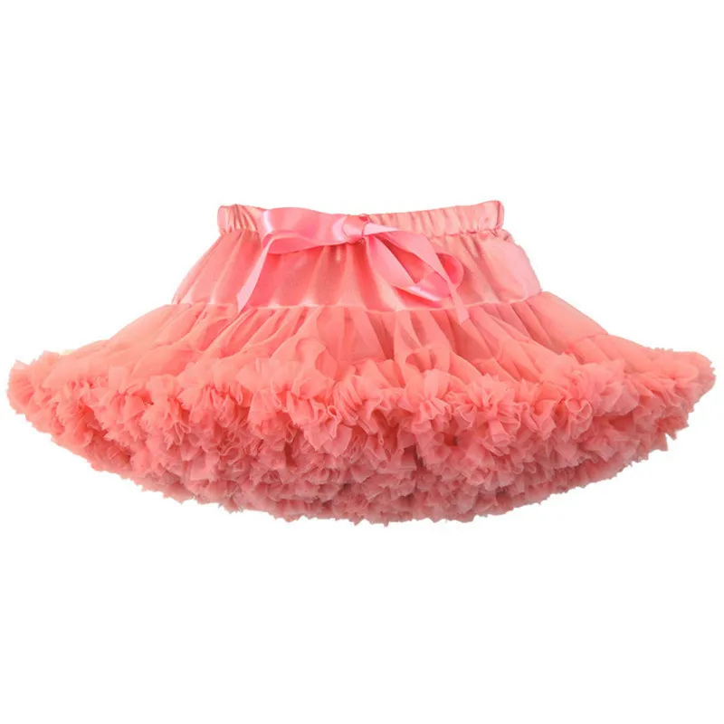 Новая юбка-пачка для маленьких девочек, юбка-американка для балерины, пышная фатиновая Одежда для девочек, детские балетные юбки, вечерние платья принцессы для танцев - Цвет: R