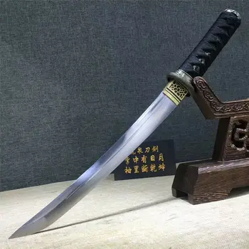 

HandMade Japanese Sword Samurai Wakizashi Katana Sharp High Manganese Steel Blade Strong