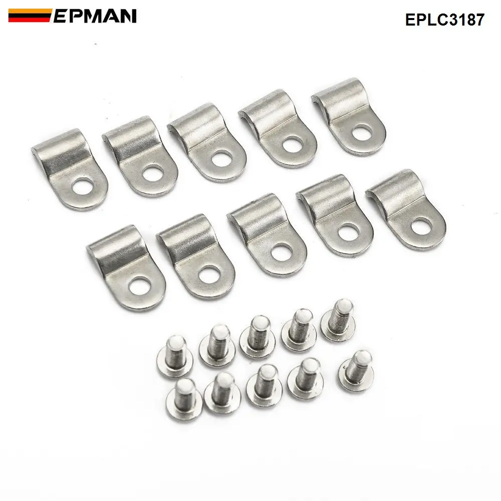 EPMAN 1 упаковка нержавеющая сталь одиночные зажимы зажим для улицы 3/8 дюйма 3/16 и 1/4