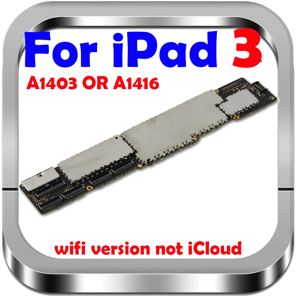 Материнская плата для ipad 3 Clean iCloud A1403 / A1416 или A1430 материнская с полными чипами