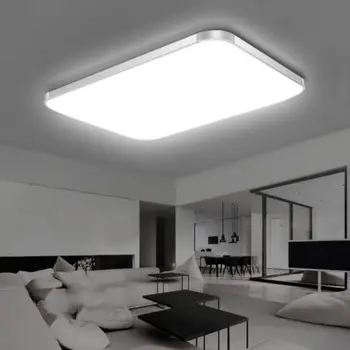 

Newest 220V LED Ceiling Lights 96W Modern Lamp Square Flush Mount Fixture Lighting For Living Room Bedroom Kitchen Study Balcony