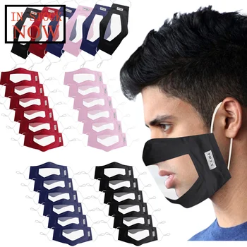 

6pc Mask With Clear Window Visible Expression For The Deaf And Hard Of Hearing Face Mask Mondkapjes Wasbaar Masque De Protection