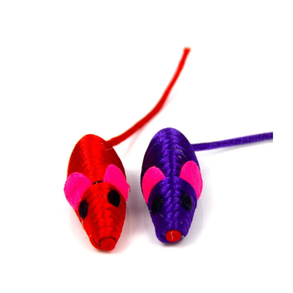 Cotton Rope Cute Mouse Shape Grinding Claws Teasing Cat Toys Funny Pet Kitten Playing Toys Cat Supplies Random Color