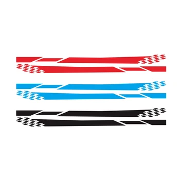 

Race Stripes Camouflage 2pcs/lot Automobiles Products Car Wrap Vinyl Film Car Accessories Car DIY Both Sides Stickers
