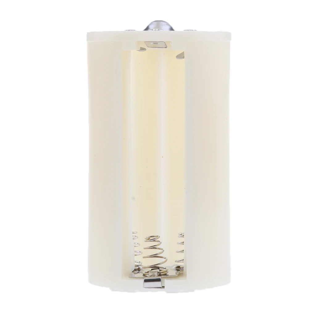 1Pcs Battery Converter Adaptor Size Type LR20 3 AA to D Case White