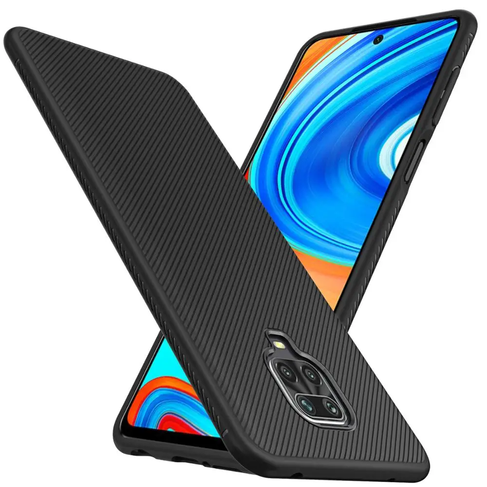 Для Xiaomi Redmi Note 9S чехол из мягкого силикона с принтом матовый противоударный
