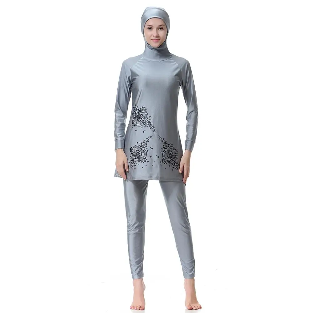 

Fashion Swimwear Swimwear Muslim Women's Swimwear Beach Sun Protection Conservative Islamic Swimwear Large Size Hijab Swimsuit