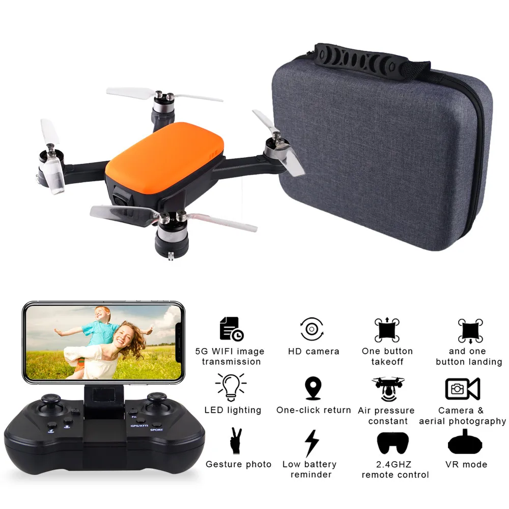 

Mini RC Drone with Camera and GPS RC Quadcopter FPV 1080P HD 5G WIFI kvadrokopter Brushless Motor Back Home Aerial Camera