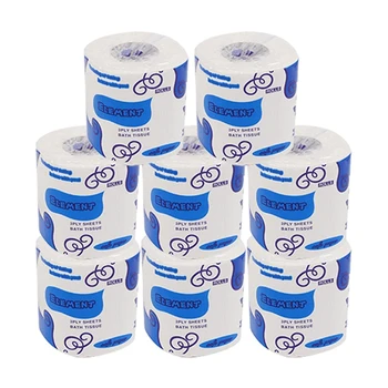 

Toilet Paper Commercial Toilet Paper Soft Skin-Friendly Paper Double Pulp Fragrance-Free 3-Layer Fragrance-Free Toilet Paper