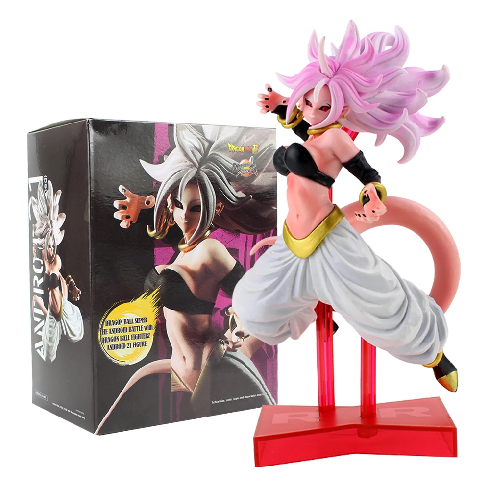 dragon ball z the android battle with dragon ball fighterz android 21 figure