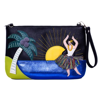 

Hand bag women 2020 new style stitched embroidery Indian minority large capacity envelope bag