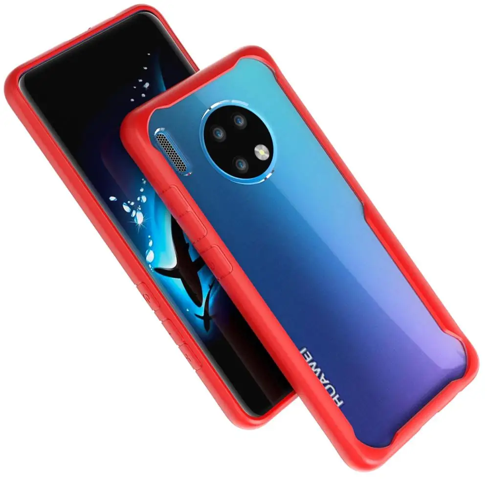 Acrylic Case for Huawei Mate 30 20 Pro Lite Anti-knock Non-slip Transparent Cover 20Pro 20Lite Fundas |