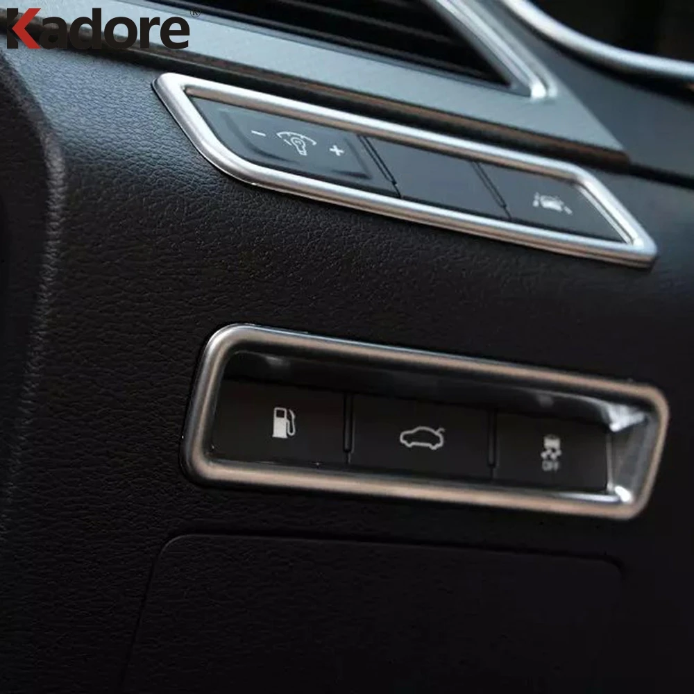 Для Hyundai Sonata 2015 2016 ABS матовая фара переключатель фары декоративная крышка отделка
