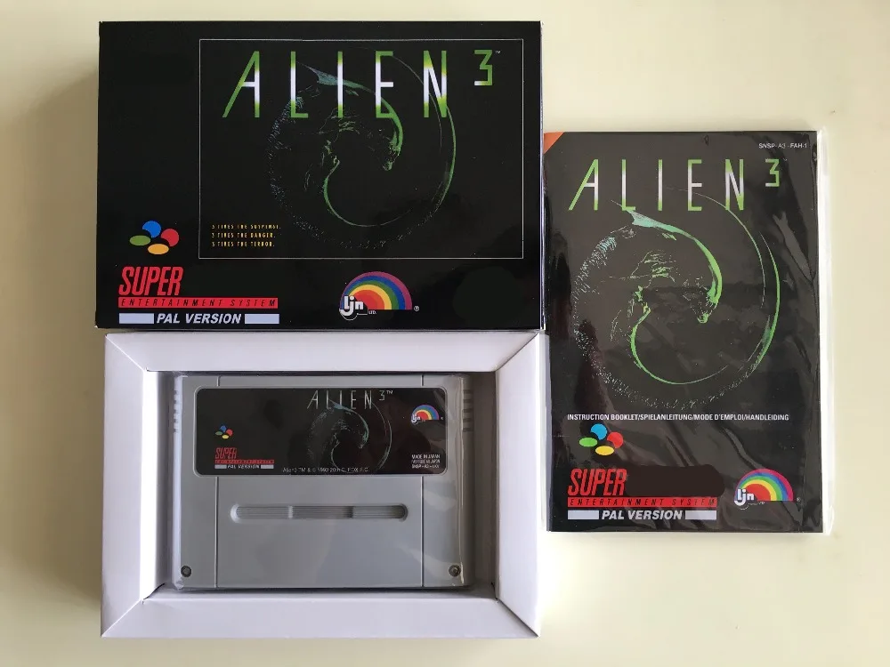 16 бит игры* ALIEN 3(Французская версия PAL! Коробка+ руководство+ картридж