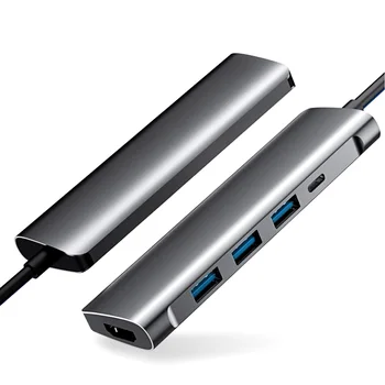 

USB ype-C Docking Station 4 in 1 4K HDM Iconverter PD charge USB-C transformation Adapter For pc computer laptop phone camera