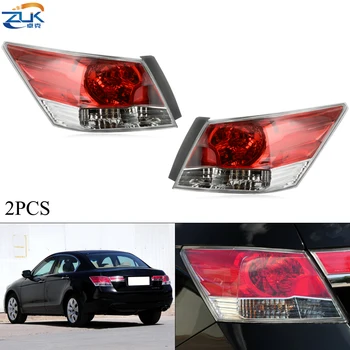 

ZUK Pair Rear Bumper Outside Tail Light Tail Lamp For HONDA ACCORD CP1 CP2 CP3 2008-2013 Stop Taillight Brake Taillamp Assy
