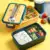 Bento Box Eco-Friendly Lunch Box Пищевой Контейнер Пшеничная Солома Материал Микроволновая Печь Посуда Ланчбокс