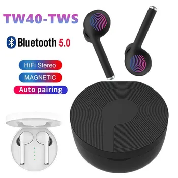 

Bluetooth Earbuds 5.0 TW40 Wireless Headsets Mini Earphones HiFi Sound Sport Waterproof HD MIC Handsfree For iPhone Huawei