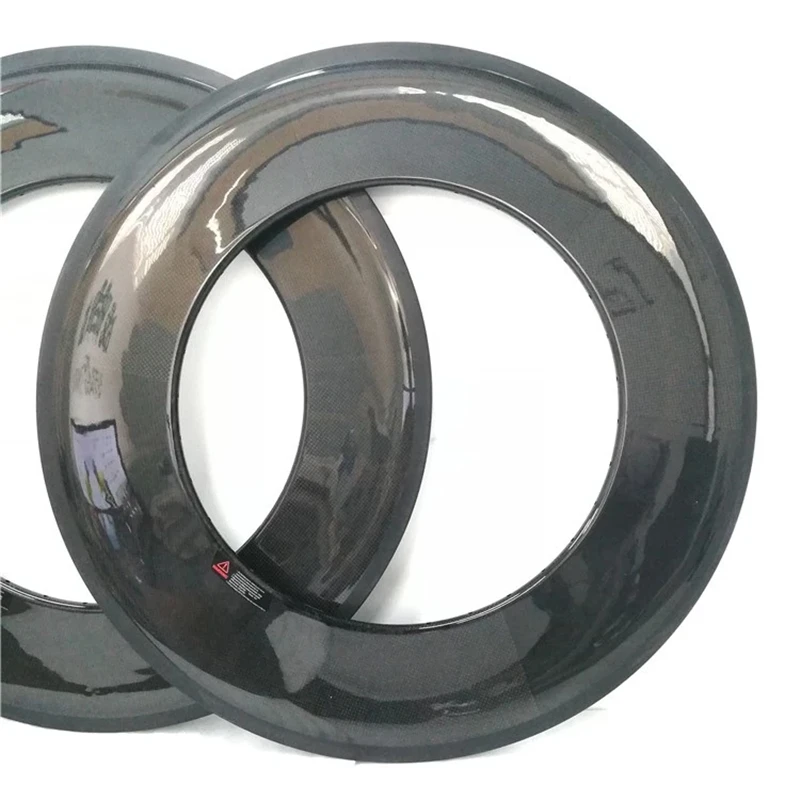 Sale One piece 120mm depth carbon rims road bike track bike TT bike fat wheels strong man and women bicycle wheel clincher 3